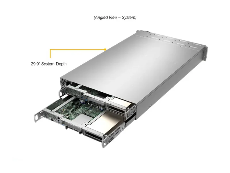Supermicro SuperServer SYS-210GP-DNR 2U Dual Node com até 3 GPUs por nó, Intel Xeon 3ª Geração - Imagem 5