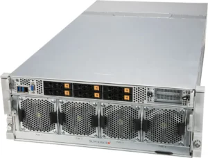 Supermicro SuperServer SYS-420GP-TNAR+ com 8 GPUs NVIDIA HGX A100, 32 slots DIMM, fontes 3000W, 4U Rackmount