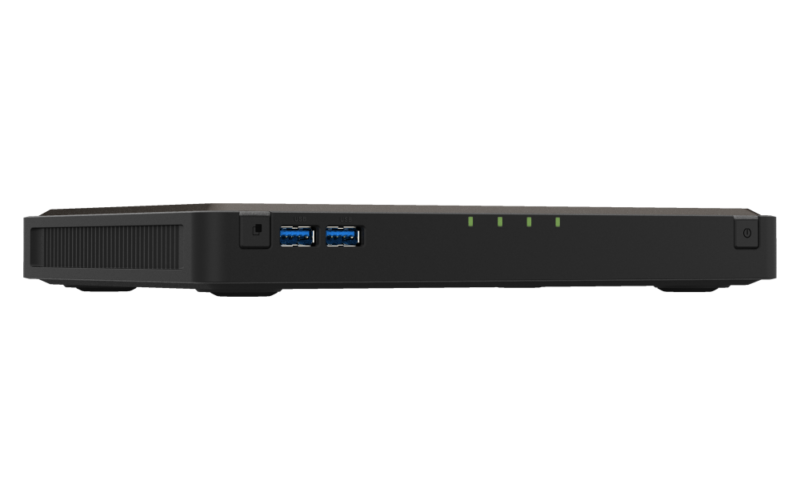 QNAP TBS-464-8G NASbook Portátil com 4x M.2 NVMe, 2x 2.5GbE, HDMI 4K, 8GB RAM - Imagem 3