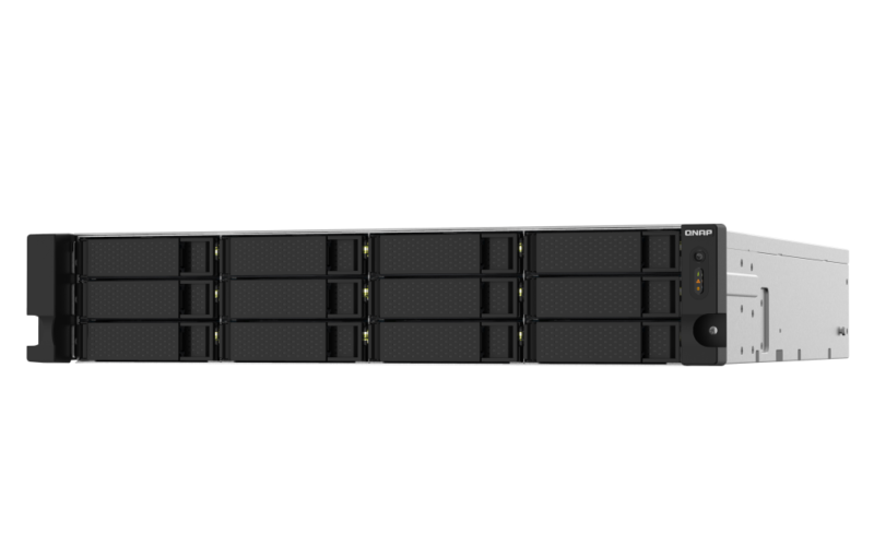 QNAP TS-1232PXU-RP-4G NAS 12 Baias, 4GB RAM, 10GbE, 2.5GbE, Fonte Redundante