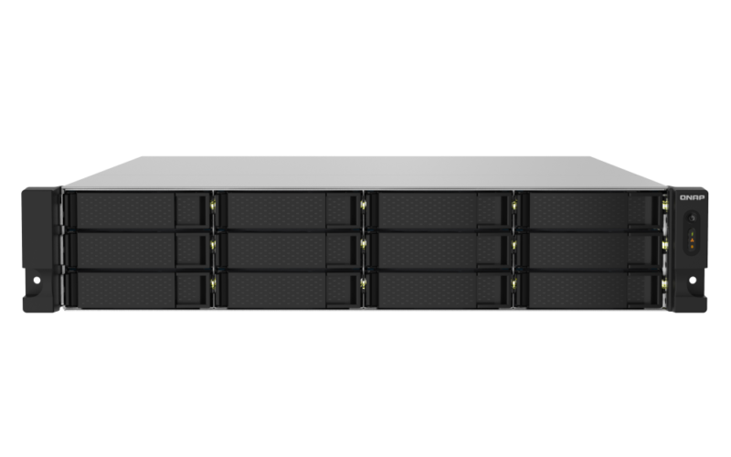 QNAP TS-1232PXU-RP-4G NAS 12 Baias, 4GB RAM, 10GbE, 2.5GbE, Fonte Redundante - Imagem 6