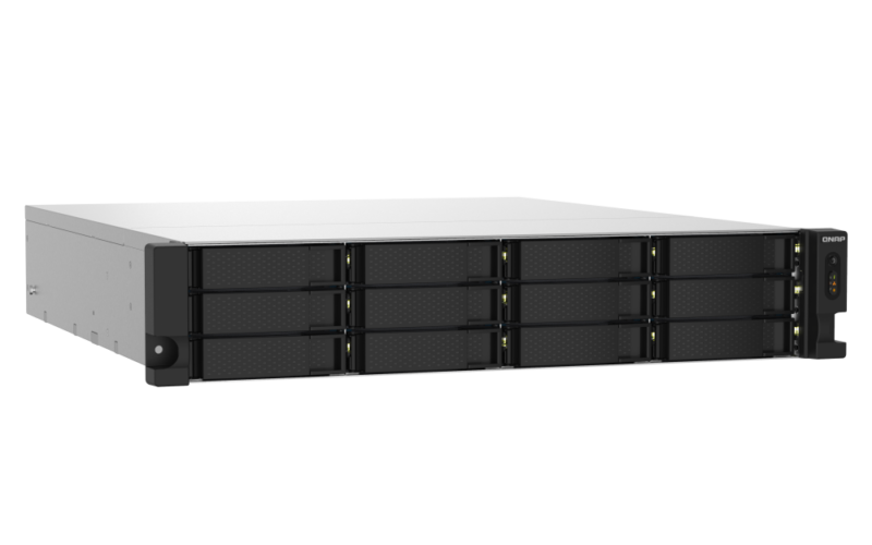 QNAP TS-1232PXU-RP-4G NAS 12 Baias, 4GB RAM, 10GbE, 2.5GbE, Fonte Redundante - Imagem 4