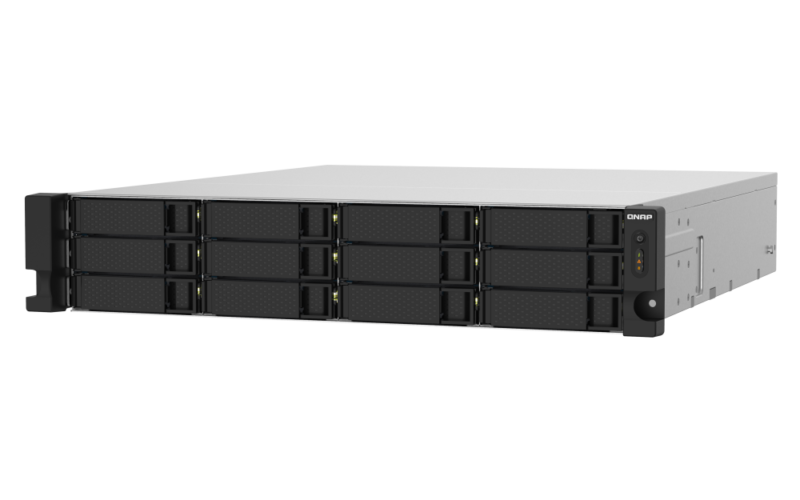 QNAP TS-1232PXU-RP-4G NAS 12 Baias, 4GB RAM, 10GbE, 2.5GbE, Fonte Redundante - Imagem 3