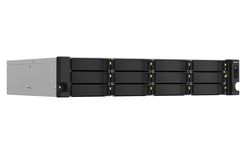Servidor NAS QNAP TS-1264U-RP Intel Celeron Quad-Core, 12 Baias, 2.5GbE, HDMI 4K, PCIe, Fonte Redundante - Imagem 5