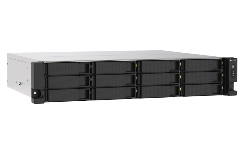 QNAP TS-1273AU-RP-8G NAS 12 Baias Rackmount, AMD Ryzen V1500B, 8GB DDR4, 2x 2.5GbE, Fonte Redundante - Imagem 5