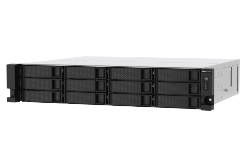 QNAP TS-1273AU-RP-8G NAS 12 Baias Rackmount, AMD Ryzen V1500B, 8GB DDR4, 2x 2.5GbE, Fonte Redundante - Imagem 4