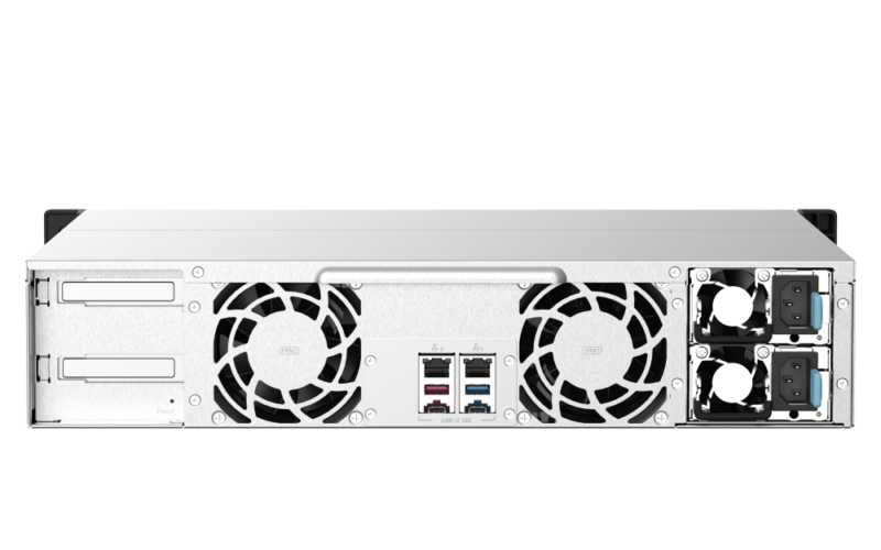 QNAP TS-1273AU-RP-8G NAS 12 Baias Rackmount, AMD Ryzen V1500B, 8GB DDR4, 2x 2.5GbE, Fonte Redundante - Imagem 2