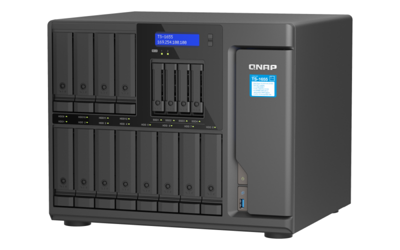 QNAP TS-1655-8G NAS 16 Baias, Intel 8 Núcleos, 2.5GbE, 8GB DDR4 - Imagem 4