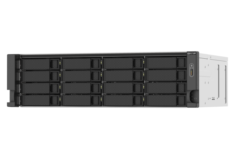 Servidor NAS QNAP TS-1673AU-RP-16G, AMD Ryzen V1500B, 16 Baias, 2x 2.5GbE, Fonte Redundante