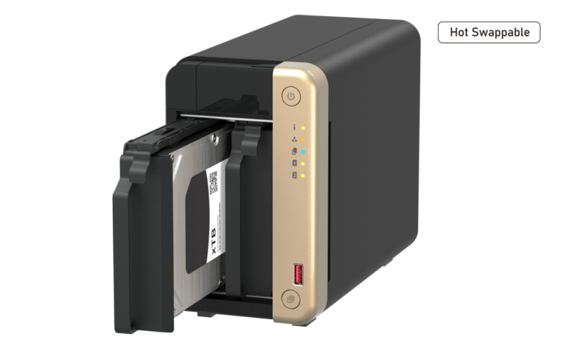 QNAP TS-264-8G NAS 2 Baias, Intel Quad-Core, 8GB RAM, 2.5GbE, HDMI - Imagem 3