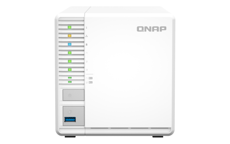 QNAP TS-364-4G NAS 3 Baias com Intel Celeron, 2.5GbE, HDMI 4K e Slots M.2 SSD - Imagem 6