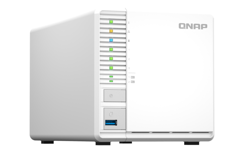 QNAP TS-364-4G NAS 3 Baias com Intel Celeron, 2.5GbE, HDMI 4K e Slots M.2 SSD - Imagem 4