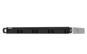 Servidor NAS QNAP TS-432PXU-RP-2G com 4 Baias, 2GB RAM, 10GbE SFP+, PCIe e Fonte Redundante