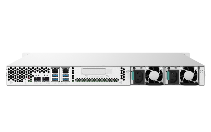 Servidor NAS QNAP TS-432PXU-RP-2G com 4 Baias, 2GB RAM, 10GbE SFP+, PCIe e Fonte Redundante - Imagem 2