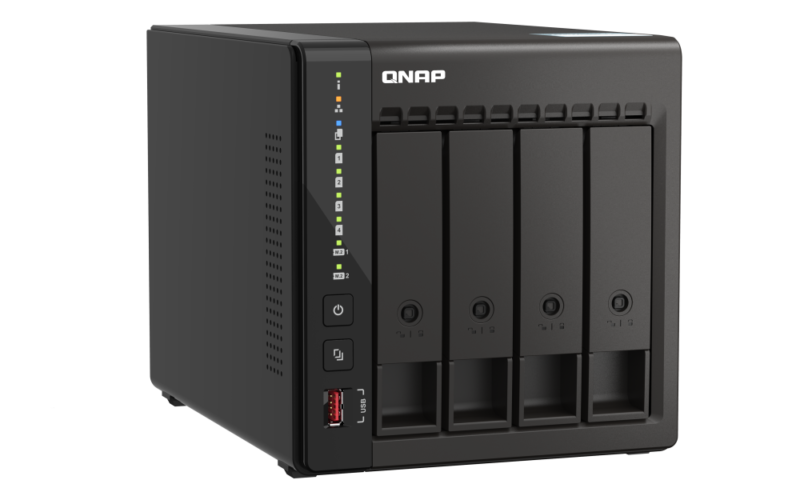 Servidor NAS QNAP TS-453E-8G com 8GB RAM, 2x 2.5GbE, HDMI 4K e Slots M.2 NVMe - Imagem 4