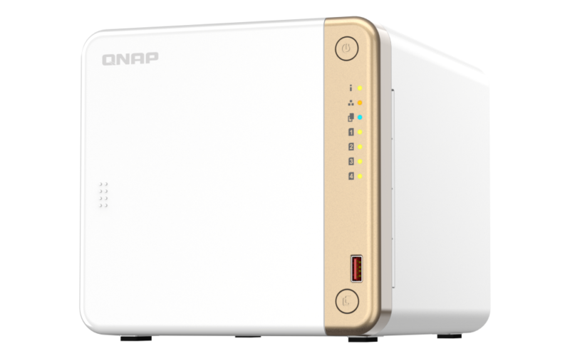 QNAP TS-462-4G NAS Intel Celeron N4505 2,5GbE HDMI 4K 4 Baias
