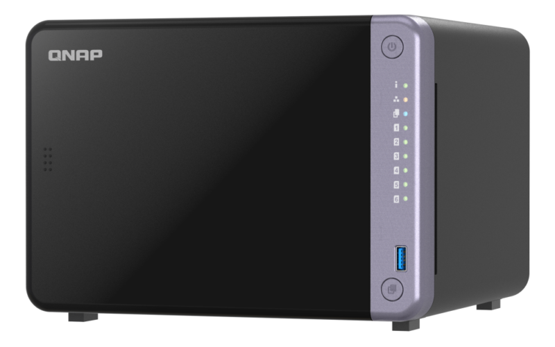Servidor NAS QNAP TS-632X-4G – 6 Baias, Quad-Core, 4GB RAM, 2x 10GbE SFP+, 2x 2.5GbE