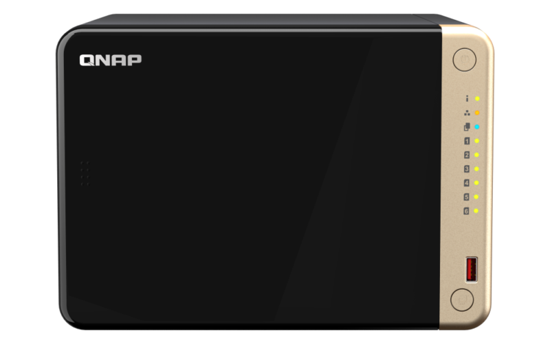 QNAP TS-664-8G NAS 6 Baias, Intel Celeron Quad-Core, 8GB DDR4, 2.5GbE, HDMI, Expansível - Imagem 8