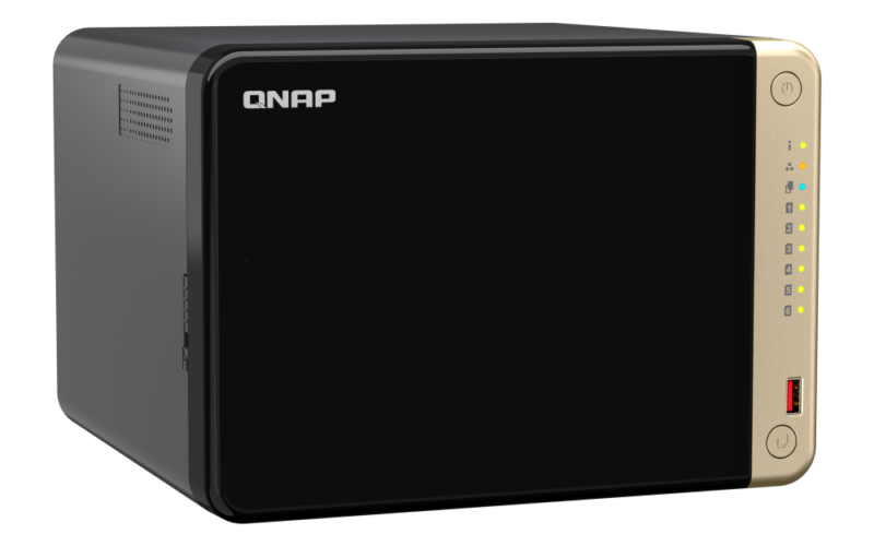 QNAP TS-664-8G NAS 6 Baias, Intel Celeron Quad-Core, 8GB DDR4, 2.5GbE, HDMI, Expansível - Imagem 6