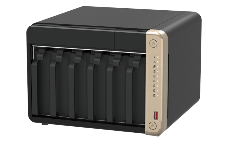 QNAP TS-664-8G NAS 6 Baias, Intel Celeron Quad-Core, 8GB DDR4, 2.5GbE, HDMI, Expansível - Imagem 4