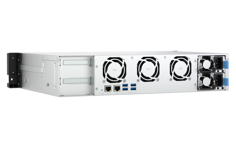 Servidor NAS QNAP TS-855eU-RP-8G Rack 2U, Intel 8 Núcleos, 8GB DDR4, 2x 2.5GbE, Fontes Redundantes - Imagem 2