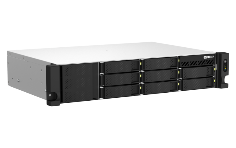 QNAP TS-873AeU-4G NAS Rackmount 2U AMD Ryzen V1500B, 4GB DDR4, 2x 2.5GbE, PCIe, M.2 NVMe - Imagem 6