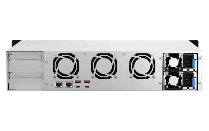QNAP TS-873AeU-RP-4G NAS Rack 2U Ryzen V1500B, 4GB RAM, 2x 2.5GbE, Redundância de Energia - Imagem 2