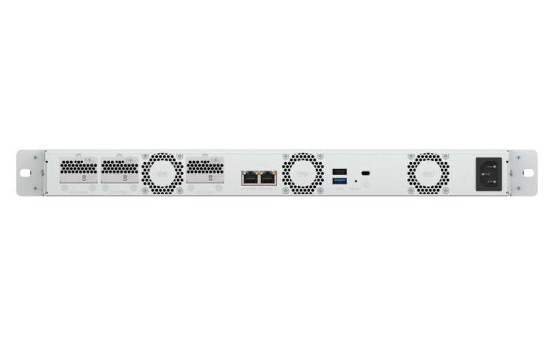 QNAP TS-h765eU-8G NAS 1U Short Depth, Intel Atom x7405C, 8GB DDR5 ECC, 2x 2.5GbE, QuTS hero - Imagem 2