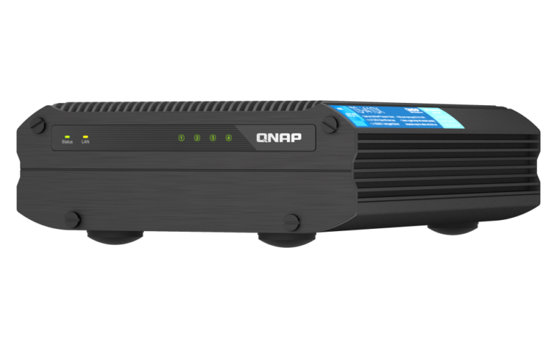 Servidor NAS QNAP TS-i410X-8G Industrial, Intel Atom Quad-Core, 8GB RAM, 2x 10GbE, HDMI 4K, Sem Ventoinha