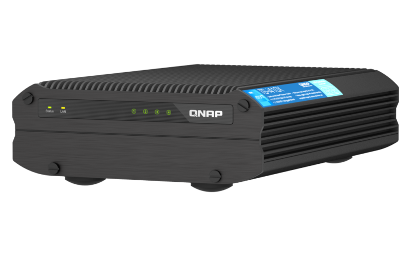Servidor NAS QNAP TS-i410X-8G Industrial, Intel Atom Quad-Core, 8GB RAM, 2x 10GbE, HDMI 4K, Sem Ventoinha - Imagem 2