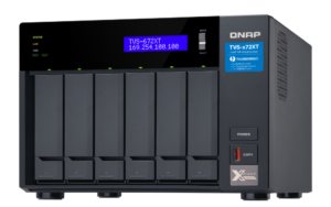 QNAP TVS-672XT-i3-8G - NAS de Alto Desempenho com Intel Core i3 e Thunderbolt 3 | Vircos