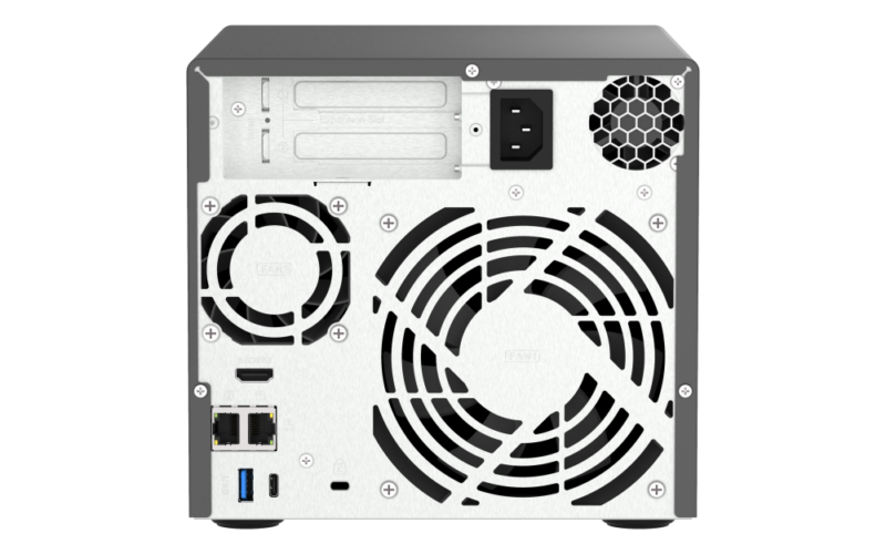 QNAP TVS-h474-PT-8G NAS Intel Pentium G7400, 8GB DDR4, 4 Baias, 2.5GbE, HDMI - Imagem 2