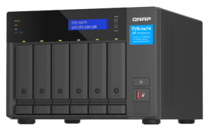 Servidor NAS QNAP TVS-h674 Intel Core i5-32G, 6 Baias, M.2 PCIe Gen 4, 2.5GbE, HDMI, QuTS hero
