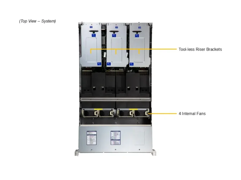Supermicro SuperServer SYS-222C-TN 2U 24 Baias NVMe, 2x Xeon, 6x PCIe 5.0, Redundante 2000W - Imagem 7