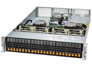 Servidor Supermicro SYS-221H-TN24R 2U Gold Series 24 Baias NVMe/SAS/SATA, Dual Xeon, PCIe 5.0, até 8TB DDR5