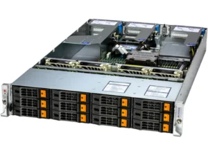 Servidor Supermicro A+ AS-2015HS-TNR 2U, AMD EPYC 9004/9005, 12 Baias Hot-Swap, até 4 GPUs, DDR5