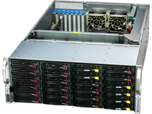 Servidor Supermicro SSG-641E-E1CR24H 4U, 24 Baias Hot-Swap, Xeon Scalable, DDR5, 10GbE, PCIe 5.0