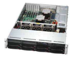 Servidor Supermicro SYS-621P-TR 2U, Dual Intel Xeon, 16x DDR5, 6x PCIe 5.0, Redundância 1200W