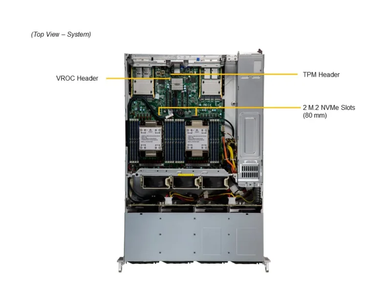 Servidor Supermicro SYS-621C-TN12R Gold Series 2U, Xeon 4ª/5ª Gen, 12 Baias NVMe/SAS/SATA, 6x PCIe 5.0, 16x DDR5 - Imagem 5