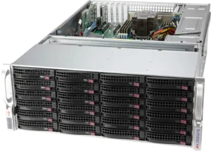 Servidor Supermicro SSG-540P-E1CTR36H 4U com 36 Baias, Xeon Scalable, PCIe 4.0, 2x 10GbE