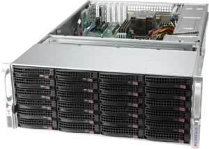 Servidor Supermicro SSG-540P-E1CTR36L 4U com 36 Baias 3,5" SAS/SATA, Xeon Scalable, 2x 10GbE, PCIe 4.0