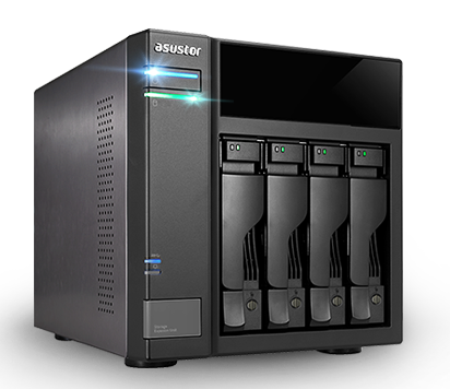 Expansor de Armazenamento NAS ASUSTOR AS6004U com 4 Baias Hot Swap e Conexão USB 3.2 Gen 1