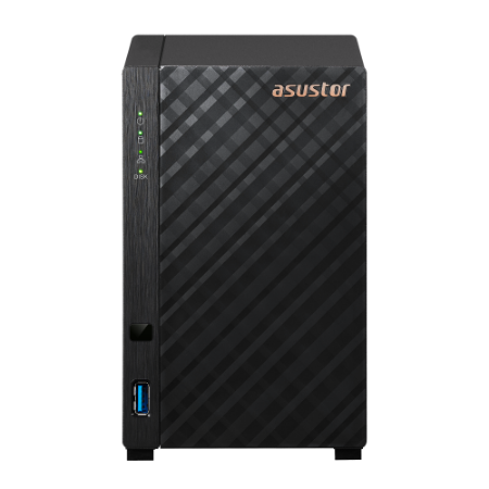 NAS ASUSTOR Drivestor Lite AS1102TL – 2 Baias, 1GB DDR4, 1GbE, Realtek Quad-Core - Imagem 3