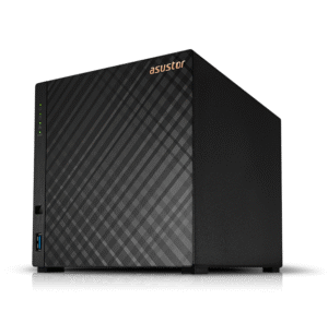 NAS ASUSTOR Drivestor 4 AS1104T – 4 Baias, 2.5GbE, Quad-Core, DDR4, Suporte 4K, ADM 4.0