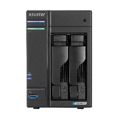 NAS ASUSTOR Lockerstor 2 Gen2 AS6702T com Intel Celeron N5105, 4GB DDR4, 2 Baias, 4 Slots M.2 e 2x 2.5GbE - Imagem 3