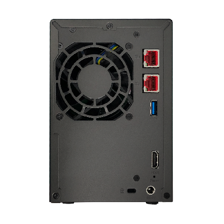 NAS ASUSTOR Lockerstor 2 Gen2 AS6702T com Intel Celeron N5105, 4GB DDR4, 2 Baias, 4 Slots M.2 e 2x 2.5GbE - Imagem 2