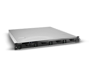 NAS Asustor Lockerstor 4RS/4RD AS6504RS/AS6504RD, 4 Baias, Intel Atom C3538, 8GB DDR4, 4x USB 3.2, 4x LAN (2x 2.5GbE), Fonte Redundante