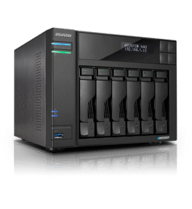 NAS ASUSTOR LOCKERSTOR 6 Gen2 AS6706T – Intel Celeron N5105, 8GB DDR4, 6 Baias, 4x M.2 NVMe, 2x 2.5GbE