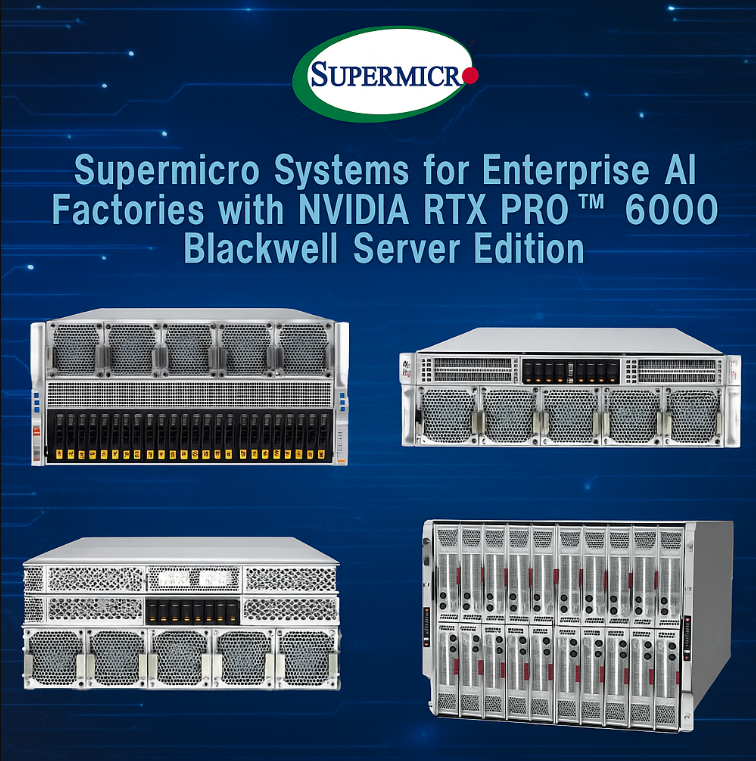 Supermicro lança servidores RTX PRO 6000 Blackwell