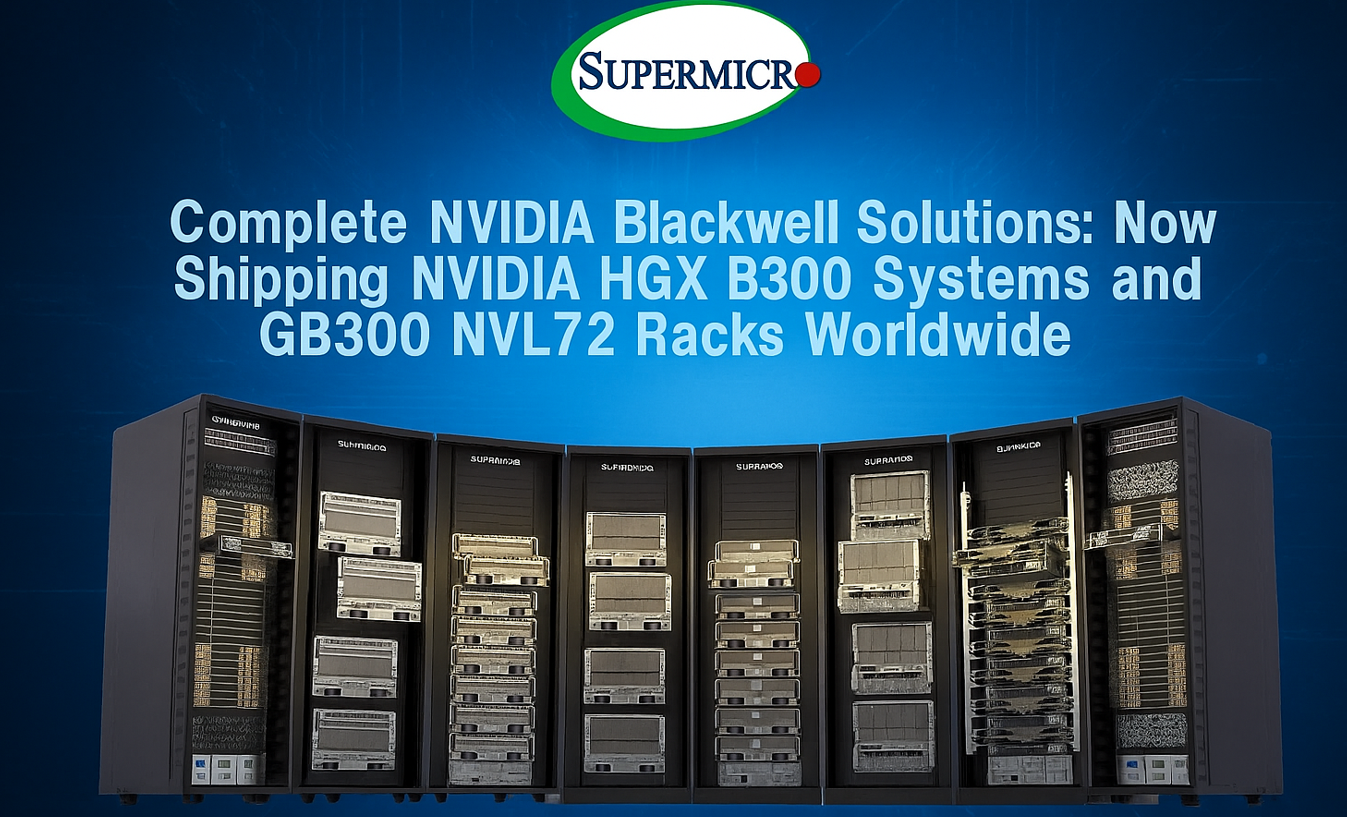 Supermicro lança sistemas NVIDIA Blackwell Ultra em massa
